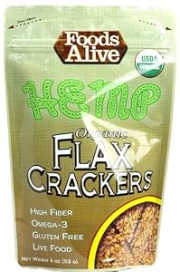 Foods Alive Organic Flax Crackers Hemp -- 4 oz