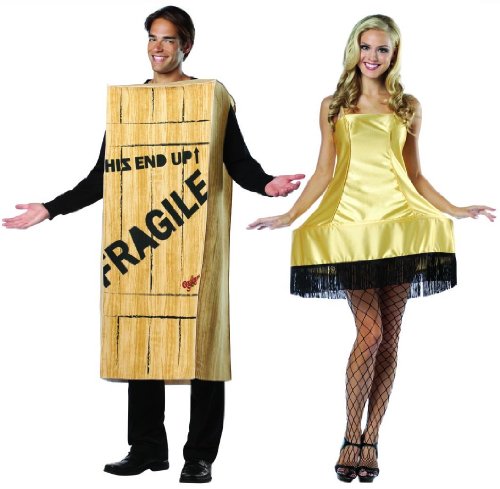 Christmas Story Leg Lamp Sexy & Fragile Crate Couples Costume Set