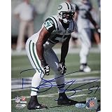 Steiner Sports NFL New York Jets Bart Scott Hands on Knees Jets White Jersey Vertical 8x10 Photo