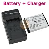 SLB-10A Battery + Charger for Samsung SL202 SL420 SL620