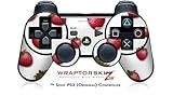 Sony PS3 Controller Skin Strawberries on White