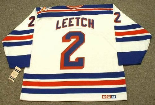 BRIAN LEETCH New York Rangers 1994 CCM Vintage Throwback Home NHL Hockey Jersey, Large