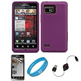 Purple Premium Soft Silicone Skin Cover for Verizon Wireless Droid Bionic T ....