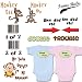 Twin Baby Gift Set for Boy/Girl Twins, Choose from Sizes 0-12 mo (Includes 2 Bodysuits)