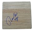 Radoslav Nesterovic Autographed 6x6 Parque Floorboard, San Antonio Spurs, Indiana Pacers, Proof Photo