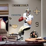 Drew Brees New Orleans Saints NFL Fathead REAL.BIG Wall Graphics