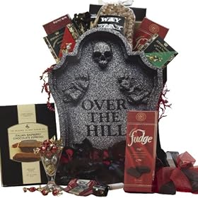 Over The Hill Gourmet Food Gift Tote - Birthday Gift Basket