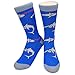 Funky Novelty Socks - Sharks with Fricken Laser Beams - Austin Powers - Boys Girls Womens & Mens Sizes - Comfort Guarantee LARGE W 6-10 M 5-9 Fricken Lasers