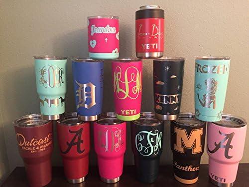 Custom Personalized 30 ounce YETI - Permanent Ceramic Painted YETI Rambler Tumbler CHIP PROOF and SCRATCH RESISTANT - Any color, Any design