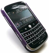 FLASH SUPERSTORE LCD SCREEN PROTECTOR AND CLIP ON BACK SHELL CASE FOR BLACKBERRY 9000 BOLD VIOLET
