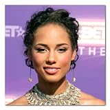 Alicia Keys Color Matte Photograph - 12x12 Inches (BET Awards)