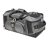 Sharper Image Airtek Rolling Duffel Bag - Black/ Gray (27')