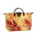 Short Handle Fold-Up Tote Bag - Palm/Rust