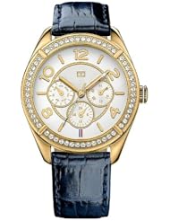 Tommy Hilfiger Navy Leather Strap Womens Watch #1781270