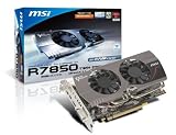 MSI Radeon HD7850, 2GB GDDR5, Mini DisplayPortx2, DVI-I, HDMI, PCI Express 3.0 Graphics Card R7850 Twin Frozr 2GD5/OC