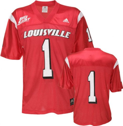 Buy Louisville Cardinals Youth -No. 1- Replica Chase Football Jersey
