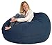 Comfort Research Fuf Large Foam Bean Bag Chair, Denim