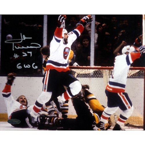 Steiner Sports NHL John Tonelli Game Winning Goal Autographed 8-by-10-Inch Photograph with GWG Inscription