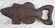 1 X Cast Iron Fish Bottle Opener