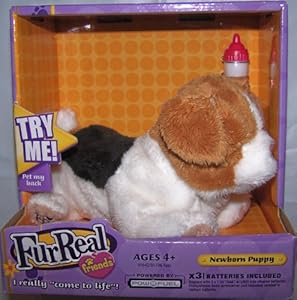 Amazon.com: FurReal Fur Real Friends Newborn Beagle Puppy