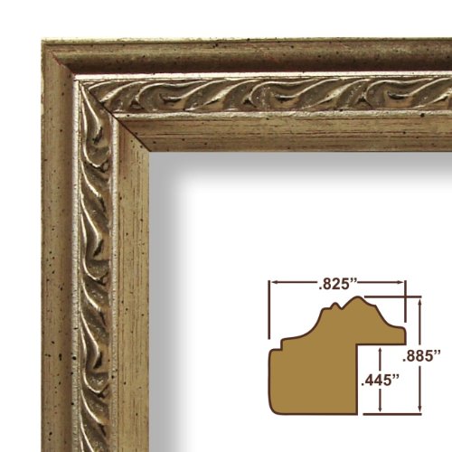 15x25 Ornate Distressed Silver .84