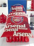 Arsenal Duvet Cover and Pillowcase FC Shadow Crest Design Bedding