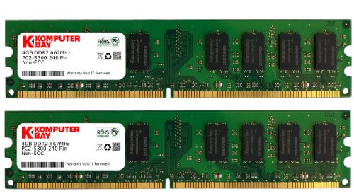 Komputerbay 8GB ( 2 X 4GB ) DDR2 DIMM (240 PIN) 667Mhz PC2 5400 PC2 5300 8 GB On Sale