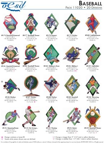 9 Packs OESD Stock Design , Includes Baseball,Occupational,Farm ,Nursing,Teddy Bears,Transportation,Christmas,Patriotic,Tea Time, Hundreds of Design All-in-One Brand New Mini CD Compatible with all PC and laptop ,For Brother embroidery machine,Janome embroidery machine, Husqvarna embroidery machine, Singer embroidery machine, Bernina embroidery machine,and other Brand machine