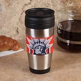 New York Rangers Travel Mug: 15 oz Stainless Steel Travel Tumbler