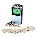 4-Kanal TENS - EMS Kombi-Ger�t, Nerven- und Muskelstimulator. Professionelles volldigitales Reizstromger�t.