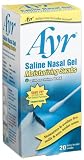 Ayr Saline Nasal Gel Moisturizing Swabs With Soothing Aloe, 20-Count Swabs (Pack of 2)