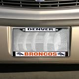 Denver Broncos NFL Chrome License Plate Frame