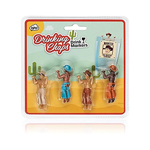 Drinking Chaps Drinking Buddies NPW Set of 4 Cowboys