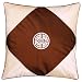 Decorative Handmade Brown & Beige Cushion Cover / Pillow Sham - Chinese Symbol of Long Life Design