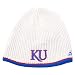 Kansas Jayhawks Waffle Knit Beanie (White)