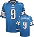 Matthew Stafford Jersey: Reebok Blue Replica #9 Detroit Lions Jersey - X-Large