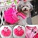 PanDaDa Dog Cat Bow Tutu Dress Lace Skirt Pet Puppy Dog Clothes Costume (XXS(Tag:XS), Pink)