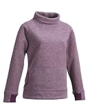 Tri-Mountain Women's Turtleneck Stylish Touch Pullover Shirt, EGGPLANT, XX-Large
