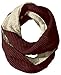 Bickley & Mitchell Women's Waffle Knit Sherpa Lined Infinity Scarf