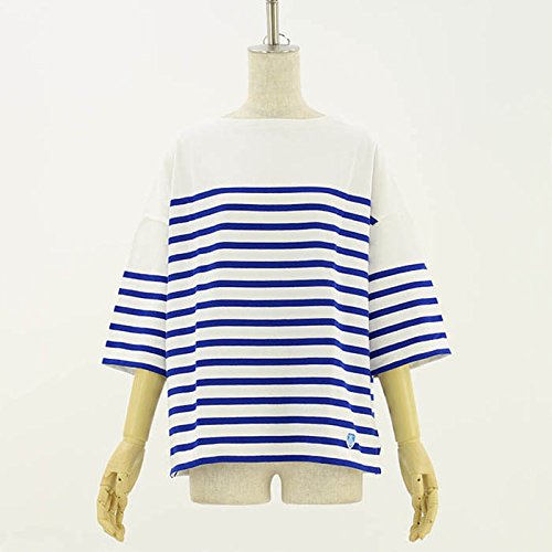 (オーチバル) ORCIVAL ドロップショルダーボーダーTシャツ [6812] WHITE/BLEU F