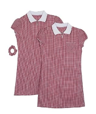 Zip dress - Red - 2pk 9-10years
