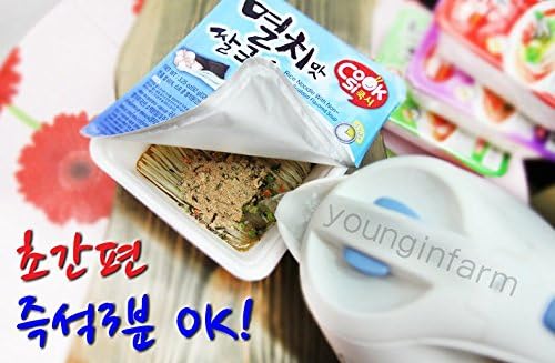korean food Instant Rice Noodle Soup , 1 Set ,5pcs(Dry noodles92g) Gifts, meetings, promotions, nutritious snacks (Anchovy flavor)