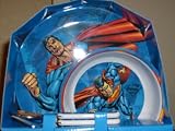 Superman 4-Piece Dinnerware Dish Set