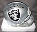 Howie Long Oakland Raiders NFL Hand Signed Mini Football Helmet with HOF 00 Inscription