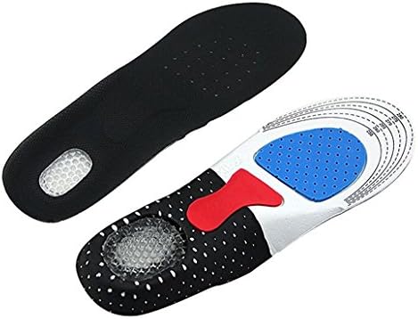 LaoSong Mens Insole, EVA Orthotics Arch Support With Silicone Absorption, 7.5-10.5