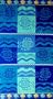 Egyptian Cotton Jacquard Oversized Beach Towel Set, Fish World, Set of 2