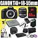 Canon EOS Rebel T4i 18 MP CMOS Digital SLR Camera w/EF-S 18-55mm f/3.5-5.6 IS Lens + LP-E8 Replacement Lithium Ion Battery w/External Rapid Charger + 8GB SDHC Class 10 Memory Card + 58mm 3 Piece Filter Kit + Carrying Case + Full Size Tripod + External Flash + Multi Card USB Reader + Memory Card Wallet + Deluxe Starter Kit DavisMAX Bundle