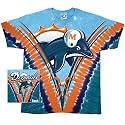 Miami Dolphins - Logo V-Dye Tie Dye T-Shirt