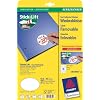 Avery Zweckform, L6024REV-25, 25 Blatt, Wiederabl�sbare Etiketten, Ovale Etiketten, als Produkt-Etiketten, 63, 5 x 42, 3 mm