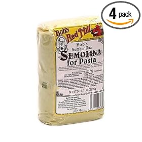 Bob's Red Mill Pasta Flour, Unbl Semolina, 24-Ounce (Pack of 4)
